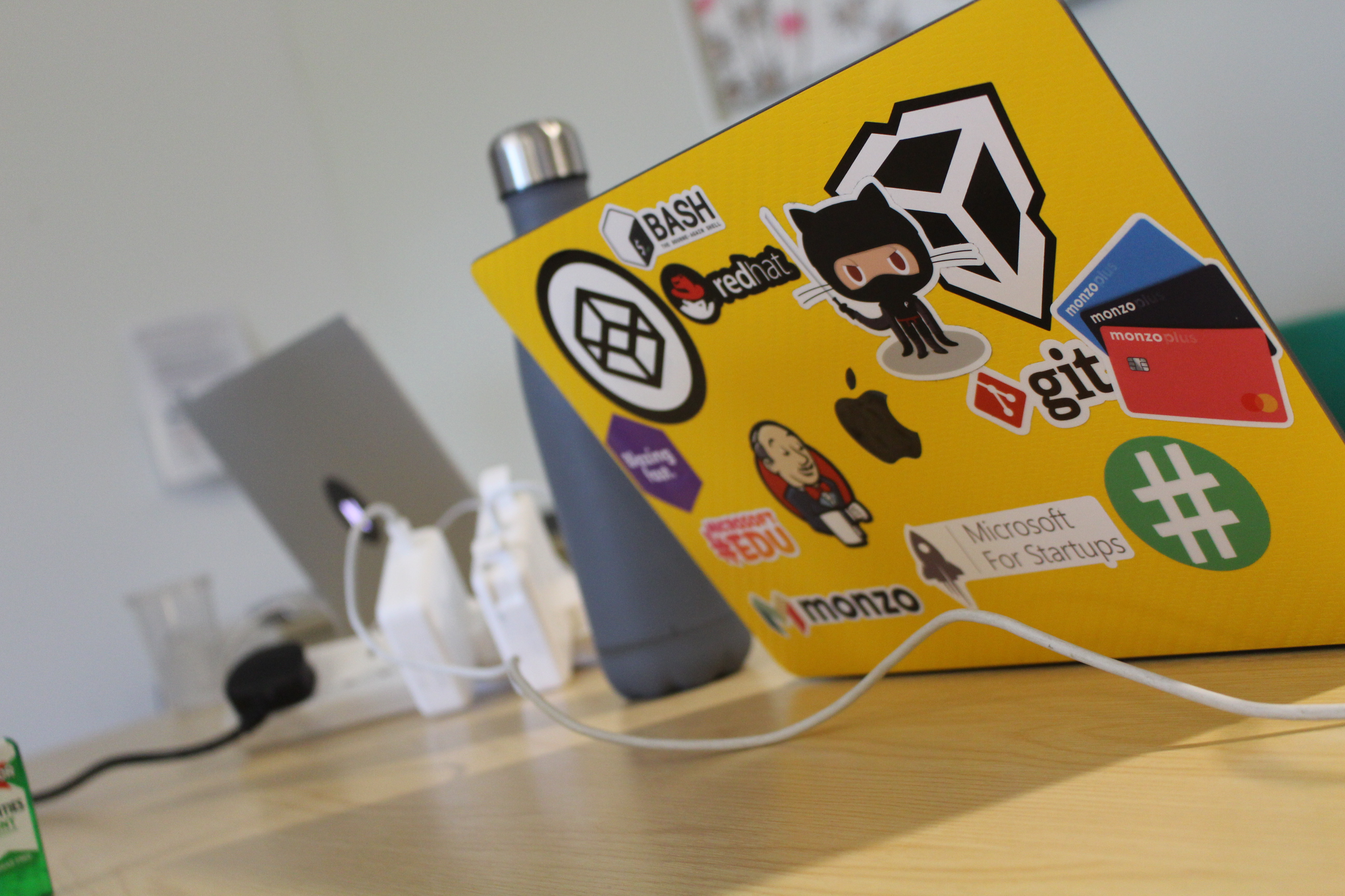 Pretty picture of a MacBook on a table