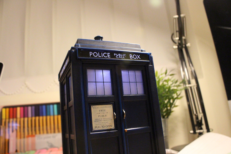 Tardis on a desk